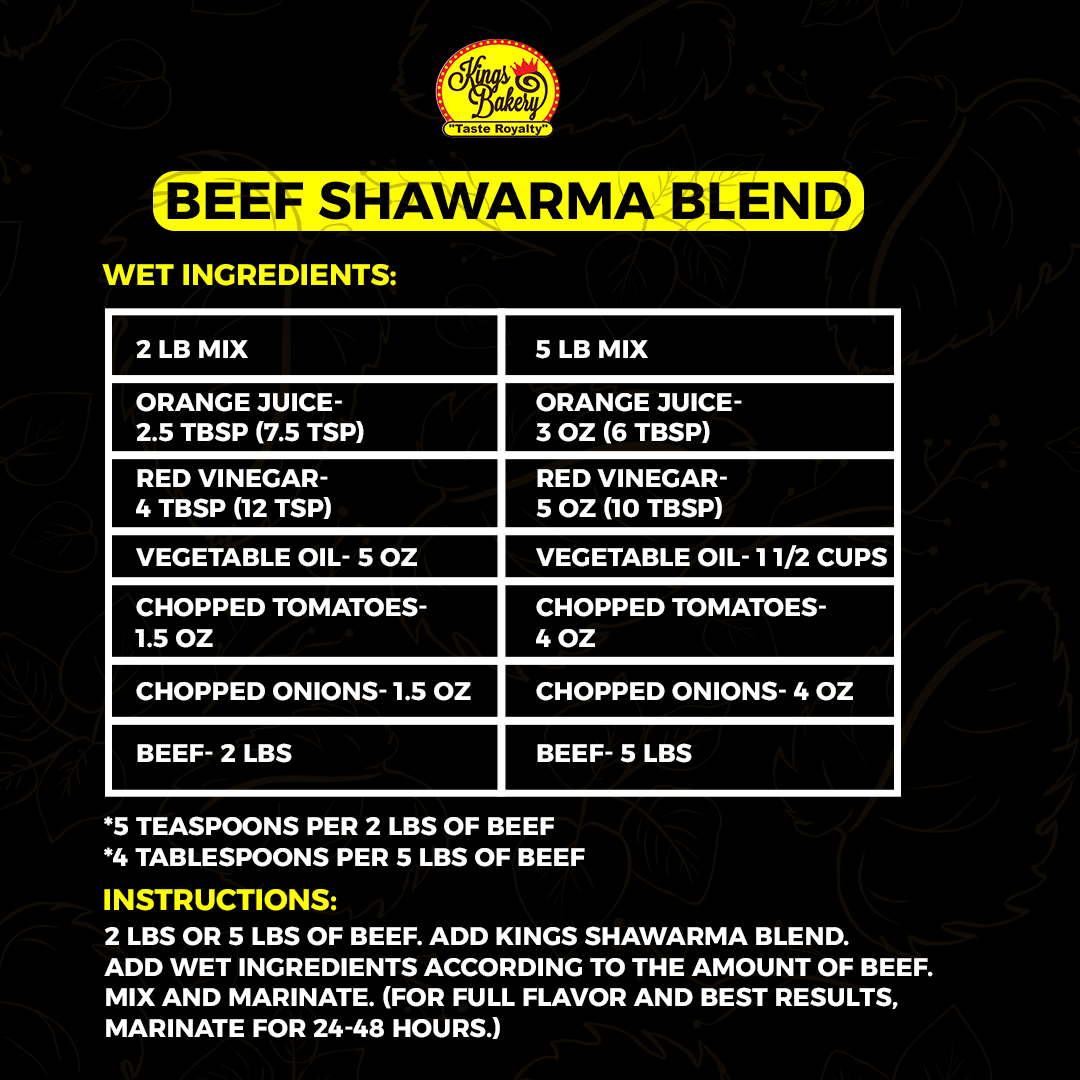 Kings Beef Shawarma Mix