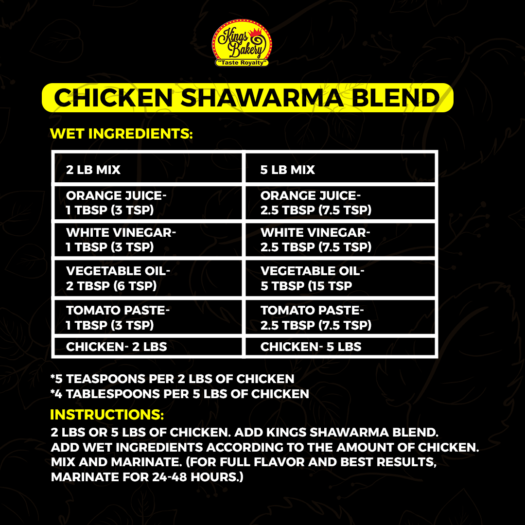Kings Chicken Shawarma Mix